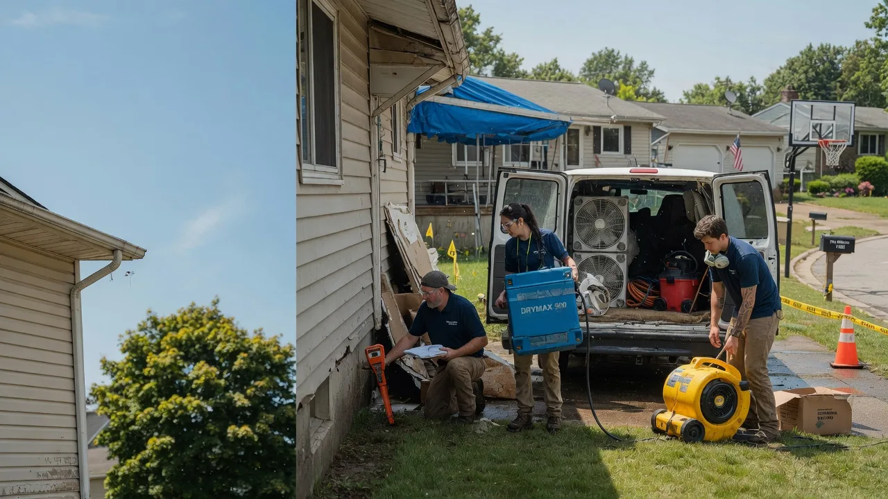 Ceiling Leak Cleanup in New Bloomington, OH near me